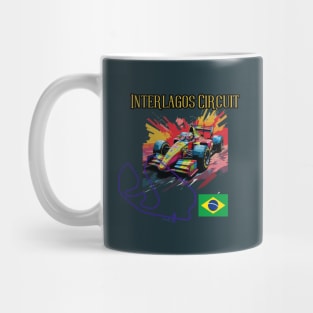 Brazylian Grand Prix, Interlagos Circuit Mug